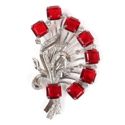 Eisenberg floral spray brooch